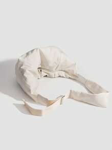 1 件休闲男士单肩包 - 大容量轻便斜挎包，男女通用流浪包斜挎包，新月形斜挎包，尼龙背包，拉链方向随机 - 彩色 - 查看 12