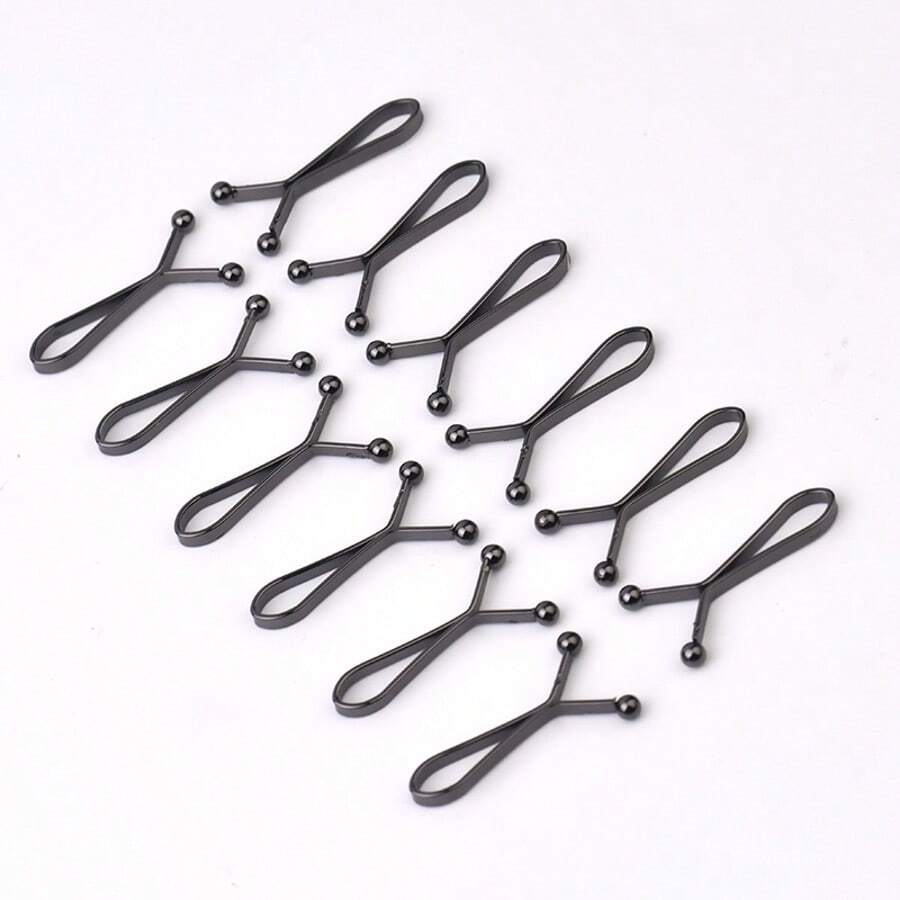 12Pcs/Set Scarf Clips Multifunctional Straw Holders For Pants, Sleeves, Muslim Hijab Fixing, Anti-Slip