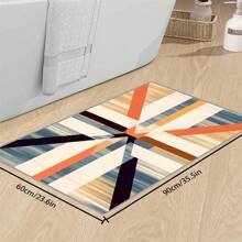 Bohemian Style Solid-Color Area Rug, 700g/Sq.M Crystal Velvet Backing, 5mm Thickness, Soft Anti-Slip Washable Carpet For Living Room, Bedroom, Kitchen, Office, Indoor & Outdoor Use