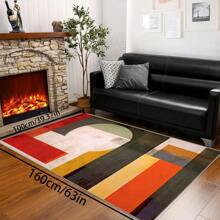 [Plush Velvet 700g/㎡ Latex Backing 5mm Thick] 1pc Bohemian Style Area Rug, Solid Color Carpet, Soft Non-Slip Washable For Living Room Bedroom Kitchen Office, Indoor Outdoor Home Decor Farmhouse Rug, Play Mat Back To School