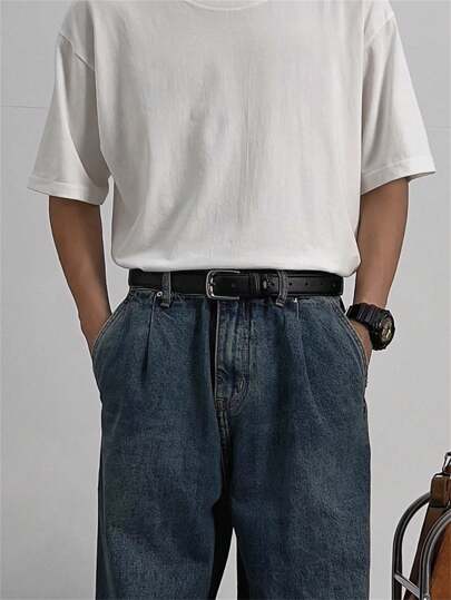 1pc Vintage Skinny Belt, Minimalist Design, Casual, Suitable For Jeans, Korean Style, Suitable For Teens/Students, Casual Outdoor, Athletic, Vacation, Graduation Gifts, Birthday Accessories, Daily Wear