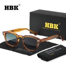 Gafas con montura clásica HBK, estilo de moda casual, retro ovalado, color único, decoración diaria y de ocio para primavera y verano, con empaquetado completo para playa, vacaciones, exterior y viajes - K39768 - Ver 21