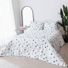 Fitted Sheet Set With 200 Thread Count Percale Pillowcase, Jazz Print - May mắn - Xem 5