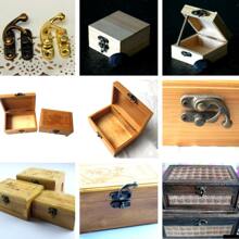 12 Sets/Pack Small Antique Metal Locks Decorative Hasps Wooden Jewelry Box Clasps Padlocks With Screws - Multicolor - View 2