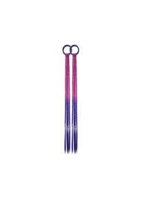2 piezas Accesorios de fantasía para el cabello de niños, extensiones de cola de caballo trenzada para clip, decoración del cabello para niñas, accesorios para el día del cabello loco - 2 piezas de cola de caballo - Ver 10