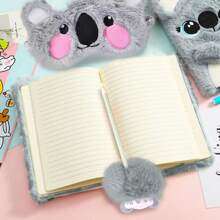 LaVenty Koala Pens Koala Dairy Notebook Notepad Bear Journal Koala Sleep Eyemask Cute Office Supplies