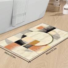 [Plush Velvet 700g/㎡ Latex Backing 5mm Thick] 1pc Bohemian Style Area Rug, Solid Color Carpet, Soft Non-Slip Washable For Living Room Bedroom Kitchen Office, Indoor Outdoor Home Decor Farmhouse Rug, Play Mat Back To School