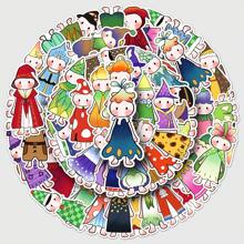 50 张有趣可爱奇怪的小娃娃贴纸，适用于笔记本电脑、水瓶、日记本、手提箱、汽车、衣柜和其他 DIY 装饰贴纸 - 彩色 - 查看 3