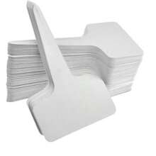 100pcs Garden Plant Labels Markers, Stake In Ground Plant Tags, 3D Labels, Flower Tags - White - View 5