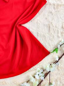 Women Tops - 紅色 - 查看 3