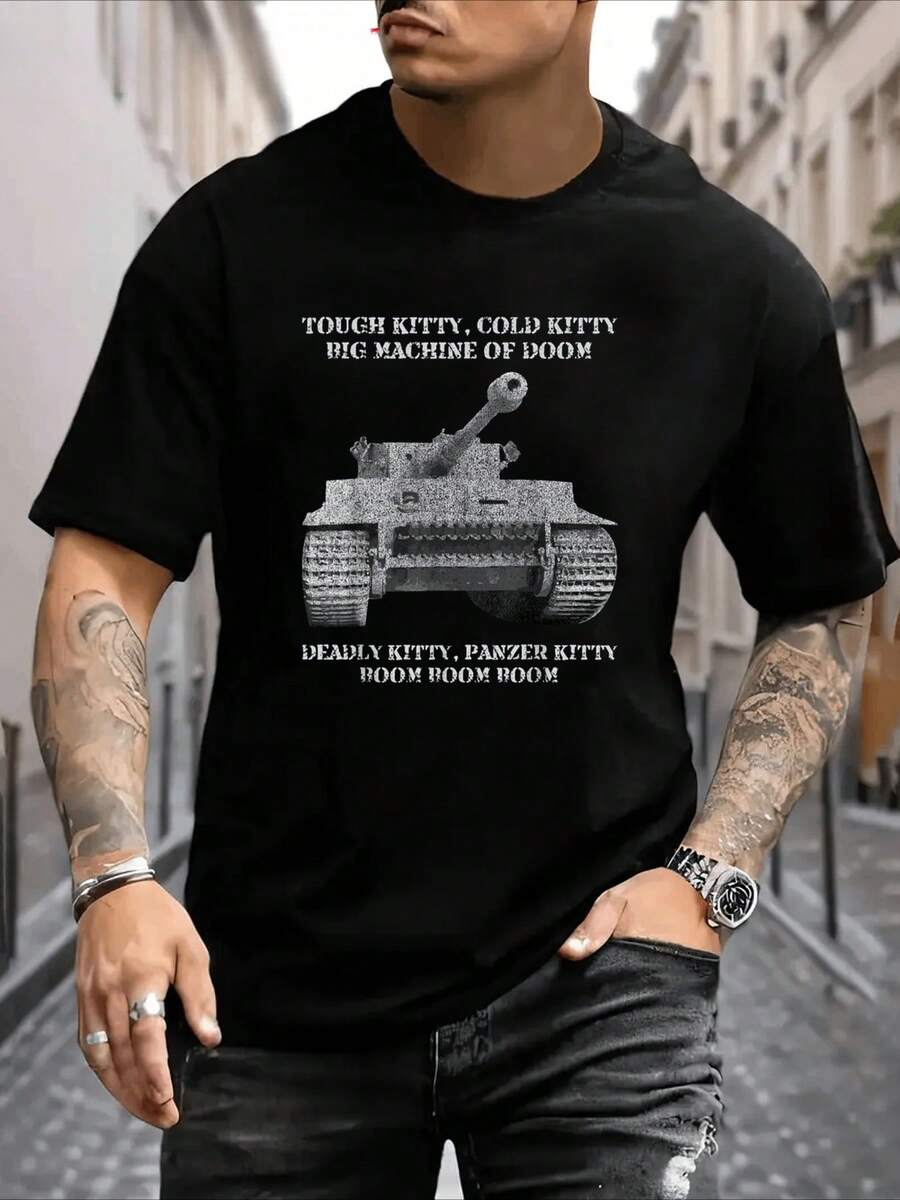 Men T-Shirts - Black - View 1