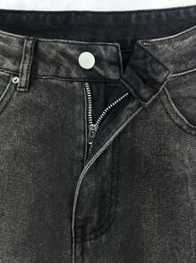 MYOURSA High Rise Streetwear School Outfits Y2k Baggy Wide Leg Jeans For Women