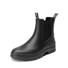 Women Wellington Boots, Mucker & Yard Wellies, Garden And Hiking Waterproof Rain Boots, Comfortable Chelse Boots - Black - View 4