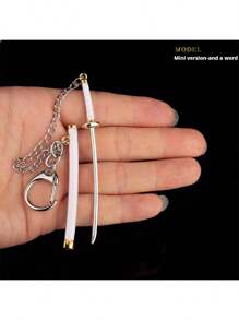 Serie 2025 Nuevo - Accesorios de armas de One Piece - Llaveros en miniatura de las tres espadas de Zoro: Shusui, Wado Ichimonji y Sandai Kitetsu, Modelo de aleación de coleccionista, Regalo de cumpleaños/festival