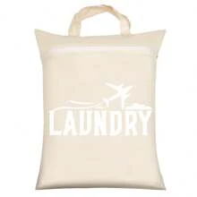 1 件旅行用洗衣袋带手柄和拉链口袋悬挂式洗衣篮耐用可折叠可洗适用于脏衣服大学宿舍健身房海滩泳池泳衣