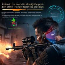 全新游戏耳机，有线入耳式耳机带麦克风，重低音，适合户外运动、游戏、韩语歌唱、电脑/手机 - 3.5mm Jack Black - 查看 5