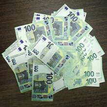 30*15mm Replika Mini 100 Euro Nominał Papieru Prop, 110*61,5mm 100 Euro Nominał Papier Prop może być używany do Origami Świątecznego, Papier Prop Atmosfera Imprezy, Fałszywe Banknoty