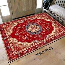 Crystal Velvet 700g/Sqm Dotted Bottom 5mm Thick Area Rug, Bohemian Style Solid Color Carpet, Soft Anti-Slip Washable Rug, Suitable For Indoor & Outdoor, Living Room, Bedroom, Kitchen, Office, Home Decor Back To School