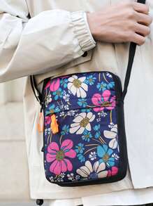 男士背包新款尼龙帆布胸包休闲运动旅行胸包单肩斜挎包印花迷你包小包钱包 - 彩色 - 查看 9