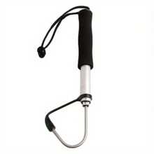 Stainless Steel Telescopic Fishing Gaff - Universal Retractable Sea And Ice Fishing Spear Hook With Comfort Grip Handle