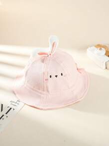 1pc Baby Unisex Bucket Hat, Suitable For 6-30 Months, Spring/Autumn - 1PC - View 4