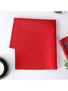 6pcs Set Elegant Cloth Napkins,(48*48cm/18.9inch*18.9inch)Square Satin Fabric Napkins,Woven,Washable,Ideal For Parties,Weddings,Dining Room,Home And Hotel Table Decor,Valentine's Day And New Year Party - Multicolor - View 5