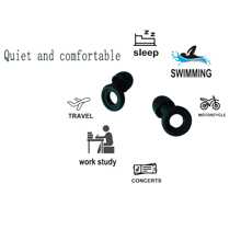 Reusable Sleep Earplugs, Swimming Earplugs, Noise Proof And Waterproof, Suitable For Swimming, Snoring, Studying, Concerts, Outdoor Travel, Industrial Work, Comfortable Soft Silicone Noise-Proof Ear Plugs