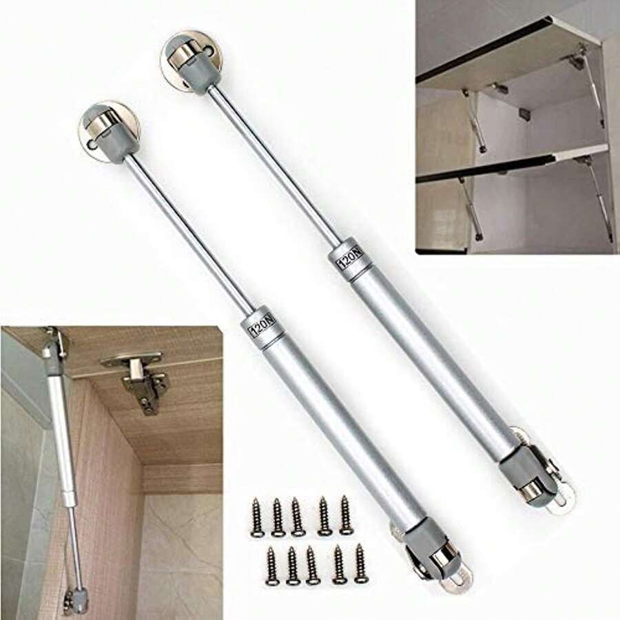 Gas Spring, Gas Strut, Gas Shocks, Soft Close Hinges, Toy Box Hinges, Lift Supports, Lid Support, Kitchen Cabinet Hinges Hydraulic Support Door Cabinet Hinge Spring, Pressure:120N/26lb/12KG[2 Packs]