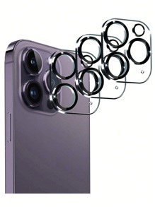 3 piezas de protector de lente transparente, resistente a los arañazos, compatible con la serie 11/12/13/14/15/16, a prueba de agua, a prueba de golpes, antirrayas y antihuellas dactilares, de cobertura completa