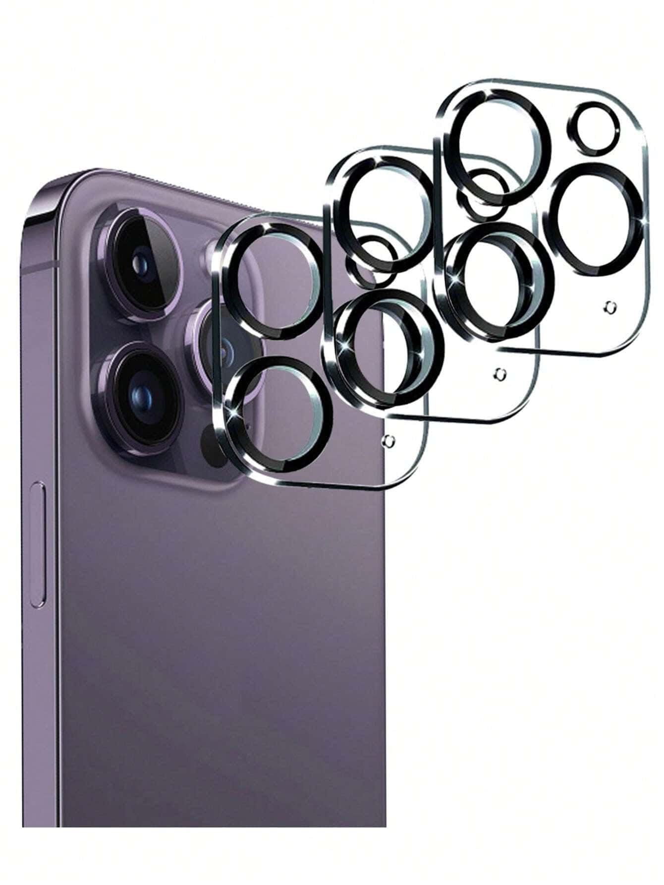 3 piezas de protector de lente transparente, resistente a los arañazos, compatible con la serie 11/12/13/14/15/16, a prueba de agua, a prueba de golpes, antirrayas y antihuellas dactilares, de cobertura completa