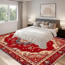 Crystal Velvet 700g/Sqm Dotted Bottom 5mm Thick Area Rug, Bohemian Style Solid Color Carpet, Soft Anti-Slip Washable Rug, Suitable For Indoor & Outdoor, Living Room, Bedroom, Kitchen, Office, Home Decor Back To School