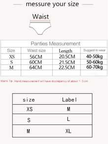 6pcs Women's Solid Color Casual Minimalist Comfortable Breathable Mid-Waist Panty
