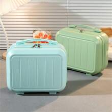 便携式悬挂化妆包，折叠多层盥洗包，完美的旅行化妆收纳包行李箱，适合旅行度假蜜月游轮返校，适合男女学生学校包，学校配件学校用品 - 綠色 - 查看 10
