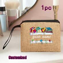 Khaki Linen Tote Bag Gift Set | Teacher/Nurse/Mom Appreciation Gift | Multi-Purpose Daily Commuting Bag | Wedding/Birthday/Back To School/Beach - Khaki - View 24