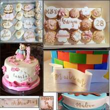 3pcs/Set Alphabet Silicone Stamps For Cookies, Letters Cake Stamp Decorating Tools Fondant Embossing DIY Cutter Pastry Accessories