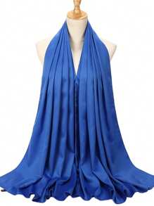 1 Stück natürliche Satin einfarbig Kopftuch Satin Hijab Frauen Kopf wickeln