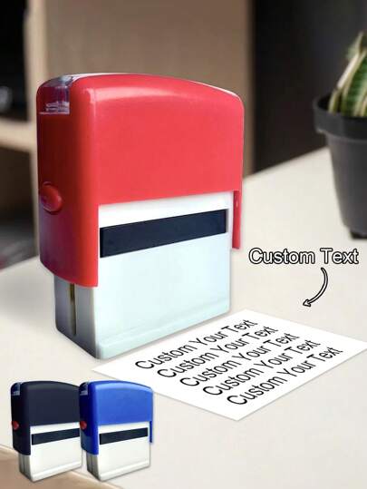 1pc Custom Address Stamp, Address Stamps Self Inking Personalized, Rubber Stamps Customizable, Ink Stamps Personalized, Custom Stamps For Business, Customized Business Stamps, Business Stamps Personalized, Address Labels Personalized, Signature Stamp, 3 Ink Colors: Red/Blue/Black,Multi-Functional,Adjustable, Ornamental,Reusable,Exquisite,Adorable,High-Quality,Modern,Colorful,Cute,Comfortable,Stylish,Custom,Personalized,Unique,Ideal Gifts For Him,Ideal Gifts For Her,Boyfriend,Girlfriend,Dad,Mom,Family,Friends,,Office,Tea Room,School,Home,Home Refresh,Customized Embossing Machines,Home & Living,Christmas Home Atmosphere, Autumn Home Refresh,Home Harmony