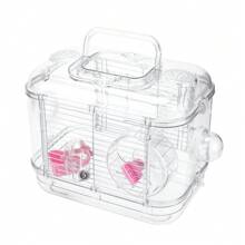 Living And Home Portable Transparent Hamster Cage - Single Layer-clear - View 7