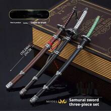 Espada Sekiro - Modelo de metal completo - Espada de juguete - Hoja segura - Regalo festivo - Regalo de cumpleaños - Regalo perfecto - Regalo - Juguete - Regalo de Pascua - Regalo del Día de los Inocentes - Regalo de Halloween - Regalo de Navidad - Multicolor - Ver 10