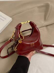 New Mini Handheld Bag, Solid Color, Small Size Wristlet