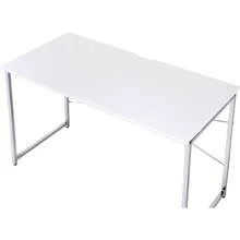 White & Chrome Finish Writing Desk