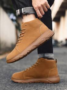 Męskie buty trekkingowe Mid-Top, skórzane trampki w stylu retro, wodoodporne buty trekkingowe na zewnątrz, sportowe buty retro dla mężczyzn, antypoślizgowe buty outdoorowe dla mężczyzn, odpowiednie do aktywności na świeżym powietrzu