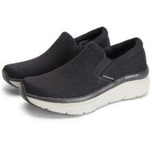 Skechers 男士休闲舒适运动鞋，软底鞋 232262-BBK，休闲鞋，徒步鞋，步行鞋，老年鞋 - 黑色 - 查看 2