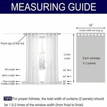 DWCN 2pcs Layered Curtains For Living Room Blackout And Sheer Curtains Grommet Top Window Curtains With Sheer Overlay For Bedroom - Bạc Xám - Xem 3