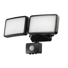 1PCS LED PIR Sensor Floodlight 20W Twin Motion Detector Garden Outdoor Security Light - Black - View 4