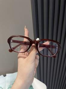1 Pair Retro PC Small Frame Y2K Eyeglasses, Simple & Practical Multi-Function