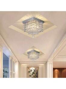 Modern Crystal Pendant Ceiling Lamp Luxurious Decoration Color Lamp