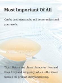 1 双女士隐形无肩带粘性胸罩，适合无肩带和露背连衣裙、运动胸罩，适合各种连衣裙、婚纱、睡衣 - 米色 - 查看 6