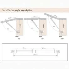 Gas Spring, Gas Strut, Gas Shocks, Soft Close Hinges, Toy Box Hinges, Lift Supports, Lid Support, Kitchen Cabinet Hinges Hydraulic Support Door Cabinet Hinge Spring, Pressure:120N/26lb/12KG[2 Packs]