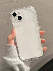 Cream Texture Transparent Material Solid Color Anti-Fall Phone Case Compatible With IPhone 16/IPhone 15 XR /7/8 IPhone 15 Pro Max/12 Pro Max/13 Pro Max/14 Pro Max 13 14 11 12 P14 P11 Soft Shell P12 Anti-Fall XS.XR /78P.78GES2 Series S24 A03S, A03CORE, A04, A12, A13, A14, A21S, A22, A23, A24, A32, A33A34, A5 A51A52, A53, A54, A71, A72, A73, S20FE, S21, S22 Plus, Redmi Series Redmi9, Redmi9A
